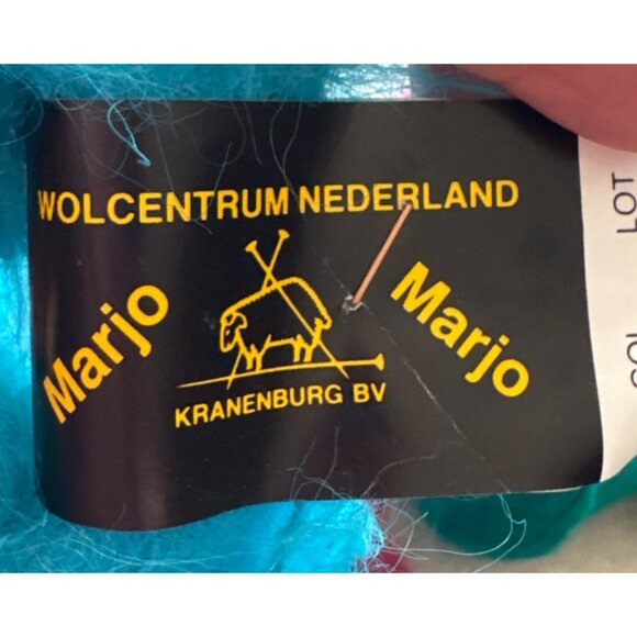 Marjo by Kranenburg Turquoise Wool & Viscose Yarn Set 5 Skeins Made in Holland - Picture 3 of 4